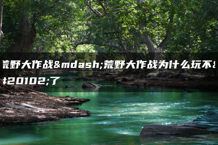 荒野大作战—荒野大作战为什么玩不了了