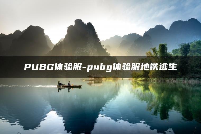 PUBG体验服-pubg体验服地铁逃生