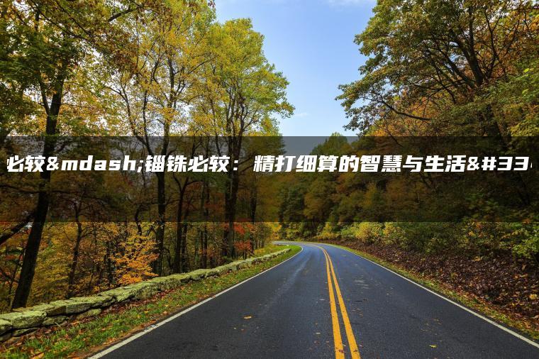 锱铢必较—锱铢必较：精打细算的智慧与生活艺术