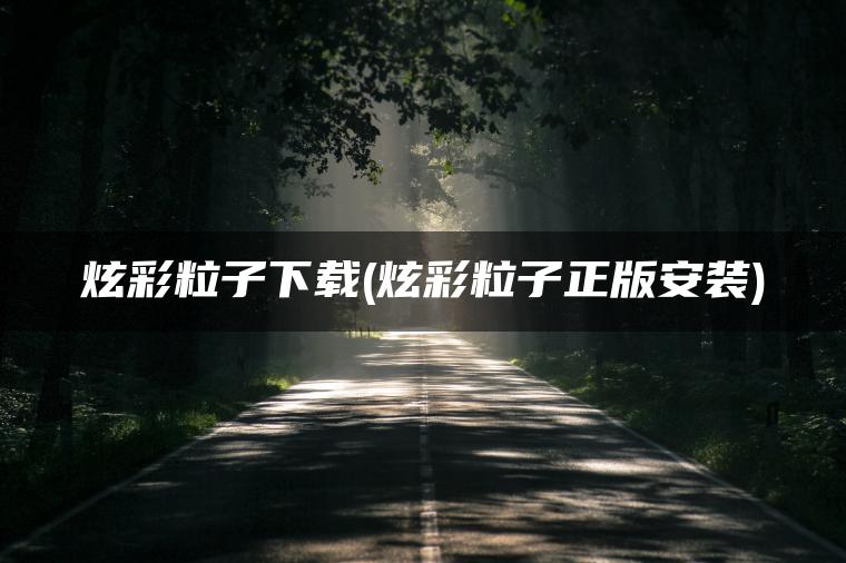 炫彩粒子下载(炫彩粒子正版安装)