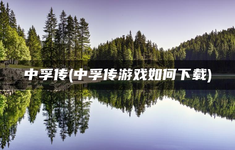 中孚传(中孚传游戏如何下载)