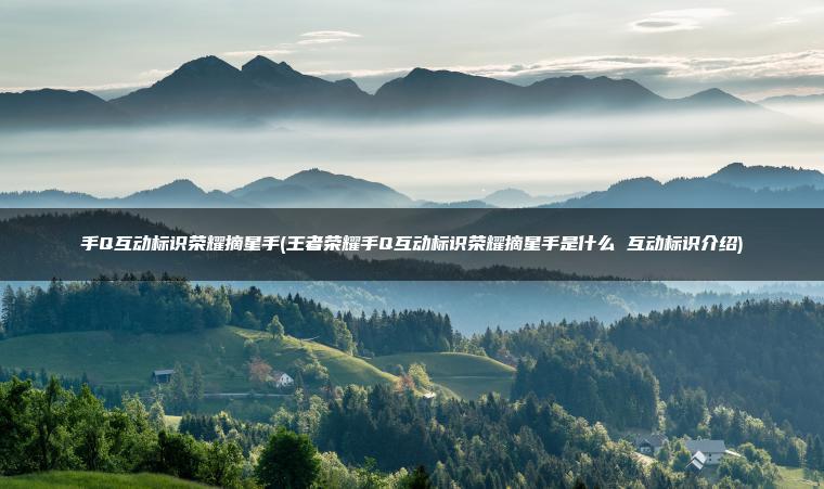 手Q互动标识荣耀摘星手(王者荣耀手Q互动标识荣耀摘星手是什么 互动标识介绍)