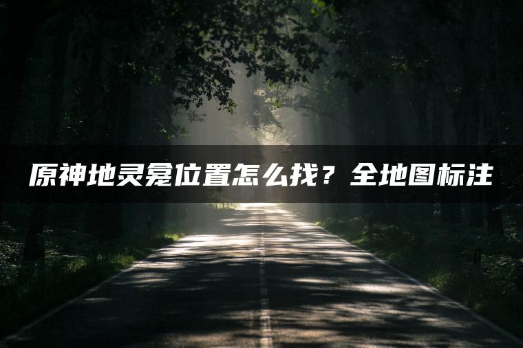 原神地灵龛位置怎么找？全地图标注