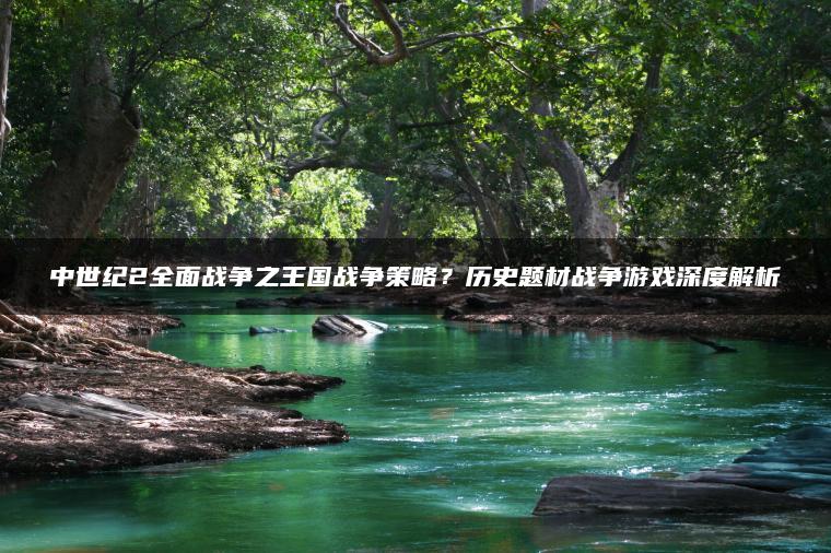 中世纪2全面战争之王国战争策略？历史题材战争游戏深度解析