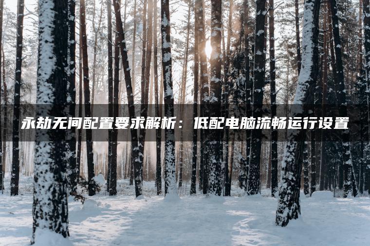 永劫无间配置要求解析：低配电脑流畅运行设置