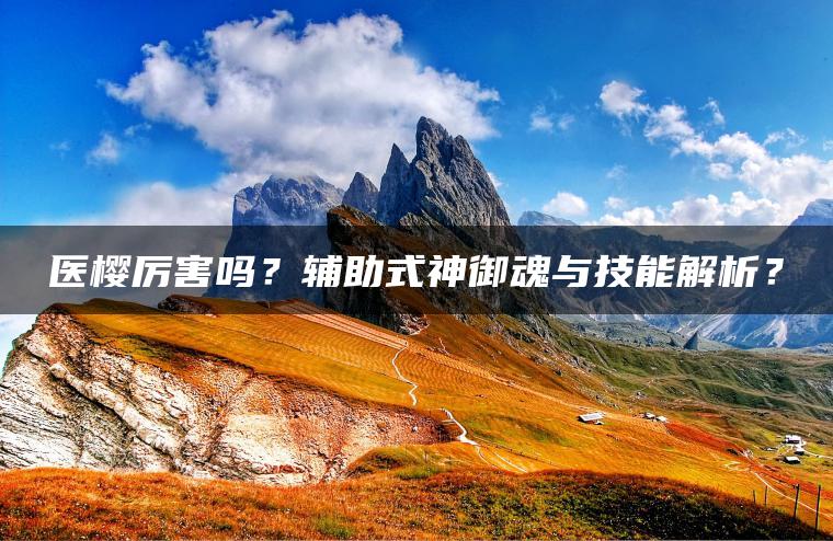 医樱厉害吗？辅助式神御魂与技能解析？