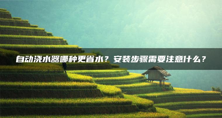 自动浇水器哪种更省水？安装步骤需要注意什么？