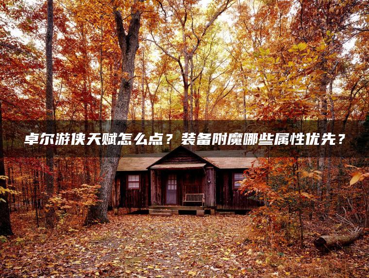 卓尔游侠天赋怎么点？装备附魔哪些属性优先？