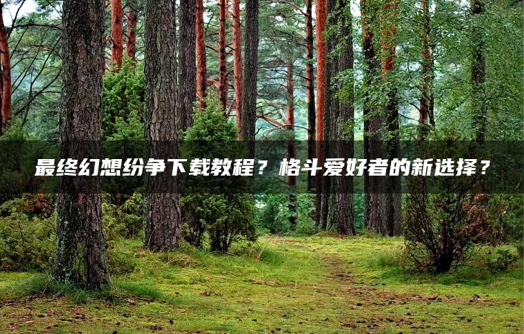 最终幻想纷争下载教程？格斗爱好者的新选择？