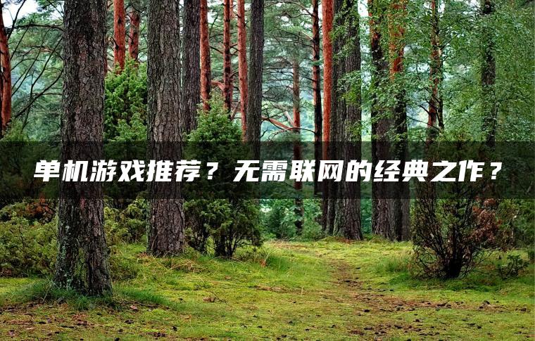 单机游戏推荐？无需联网的经典之作？