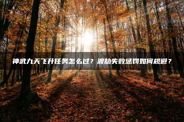 神武九天飞升任务怎么过？渡劫失败惩罚如何规避？