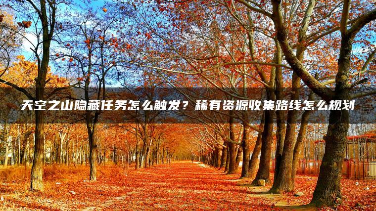 天空之山隐藏任务怎么触发？稀有资源收集路线怎么规划