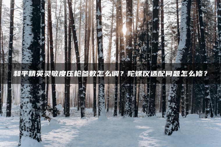 和平精英灵敏度压枪参数怎么调？陀螺仪适配问题怎么修？