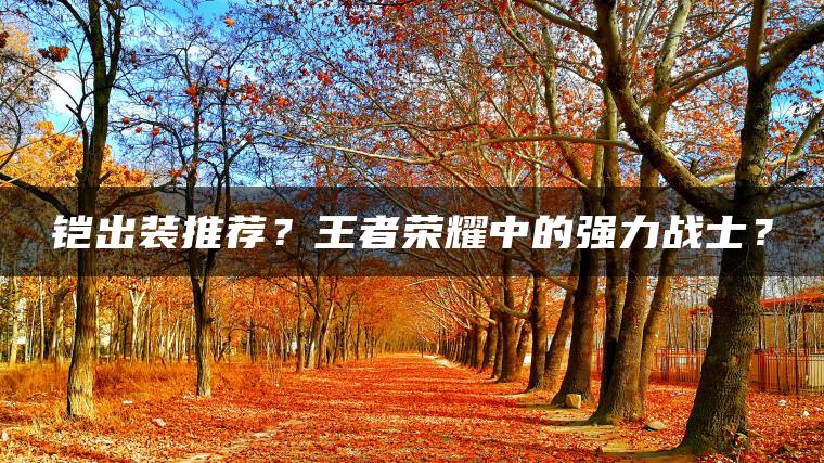 铠出装推荐？王者荣耀中的强力战士？