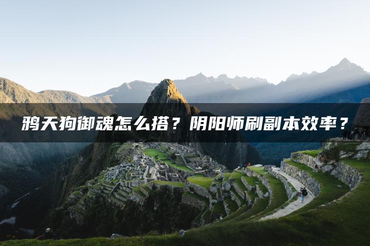 鸦天狗御魂怎么搭？阴阳师刷副本效率？