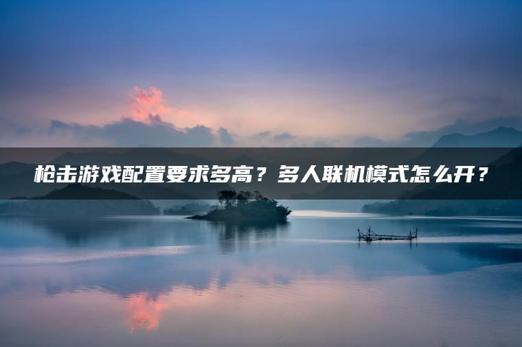 枪击游戏配置要求多高？多人联机模式怎么开？