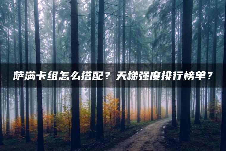 萨满卡组怎么搭配？天梯强度排行榜单？