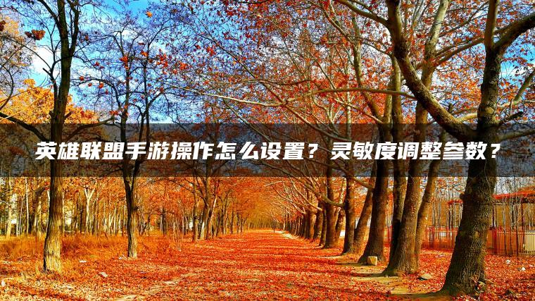 英雄联盟手游操作怎么设置？灵敏度调整参数？
