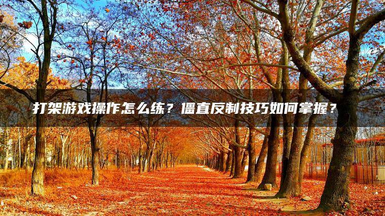 打架游戏操作怎么练？僵直反制技巧如何掌握？​​