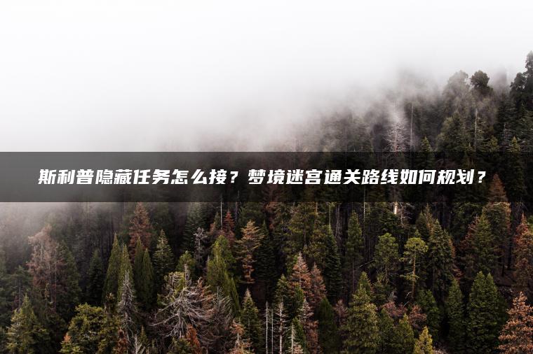 斯利普隐藏任务怎么接？梦境迷宫通关路线如何规划？​