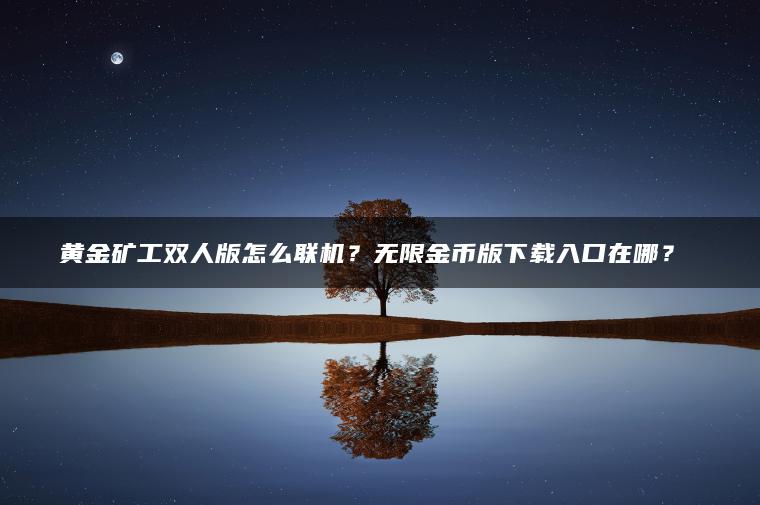 黄金矿工双人版怎么联机？无限金币版下载入口在哪？​​